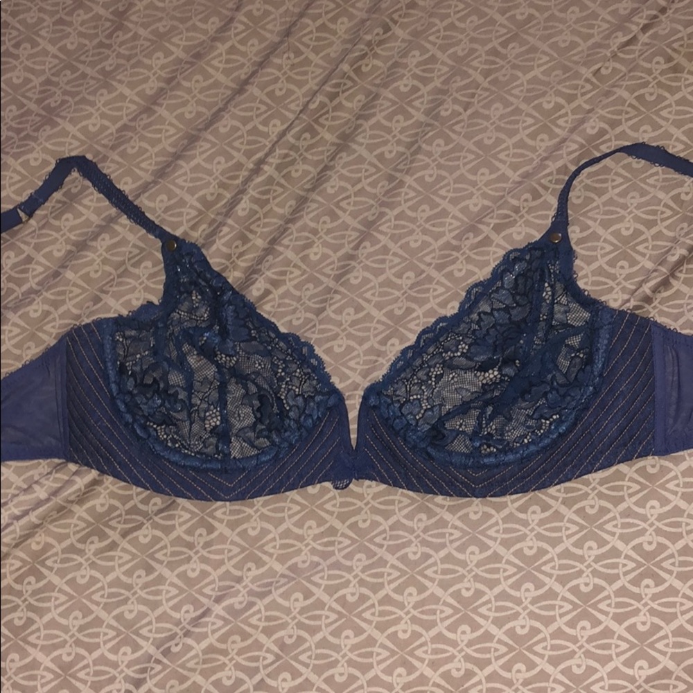 FENTY V-WIRE CHAMBRAY UNLINED BRA